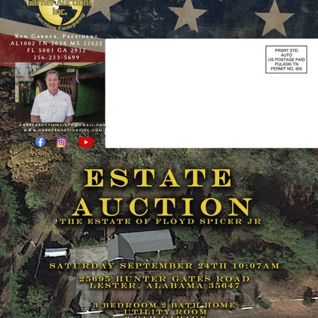 Spicer Estate Auction on Hunter Gates Road