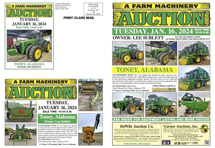Sublett Retirement Auction 